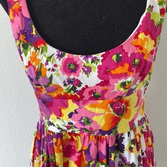 Breaking Loose NYC Bright Floral Tea Dress - Picture 4 of 10